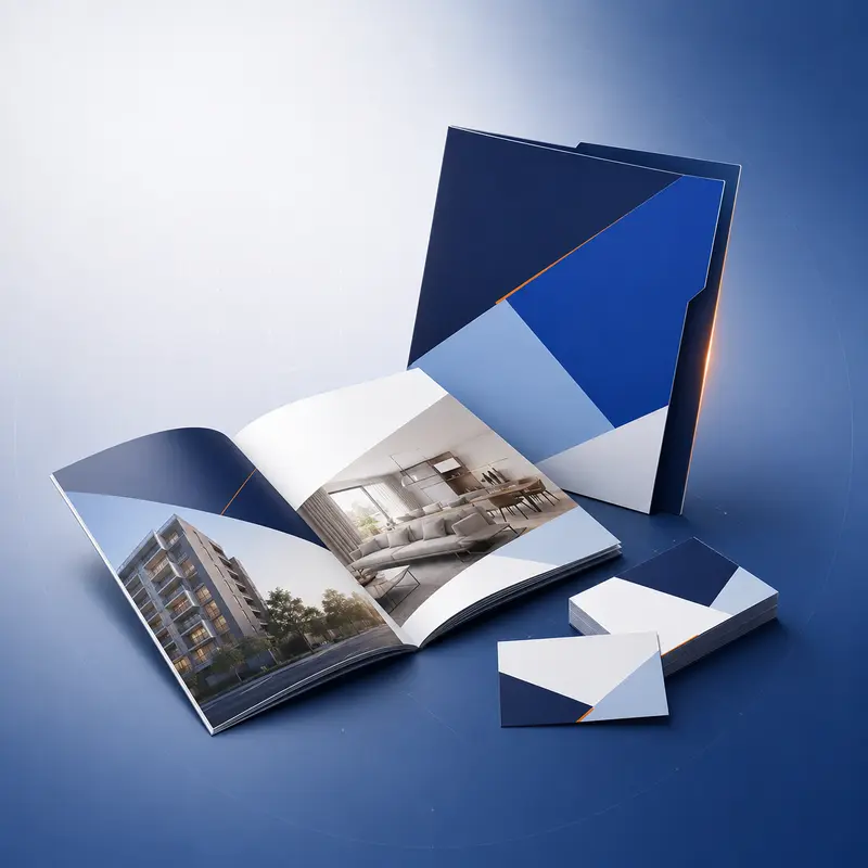 Materiais gráficos personalizados para imobiliárias