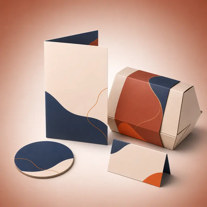Materiais gráficos personalizados para restaurantes