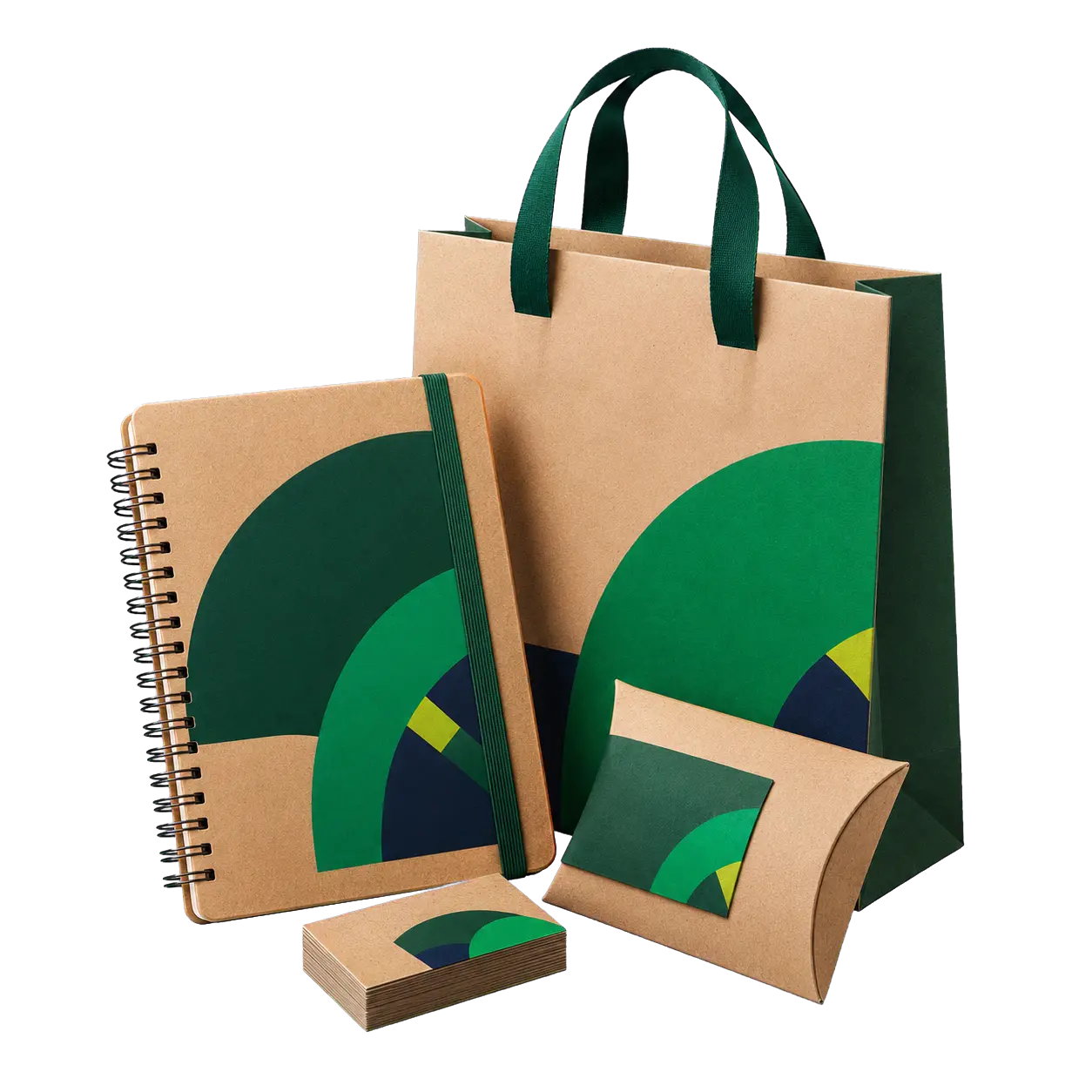 Produtos gráficos sustentáveis personalizados