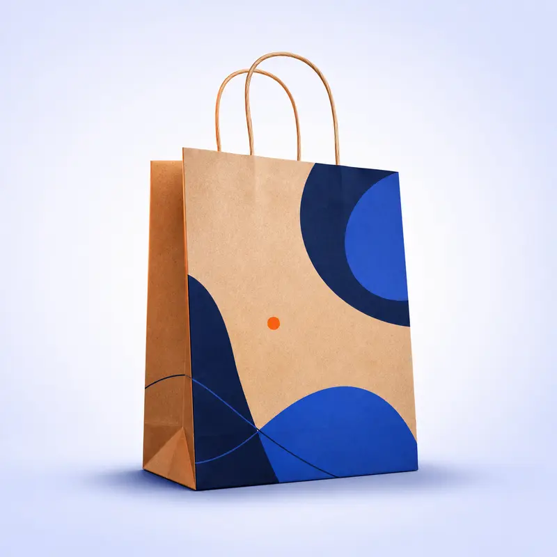 Sacola kraft personalizada para embalagens e varejo