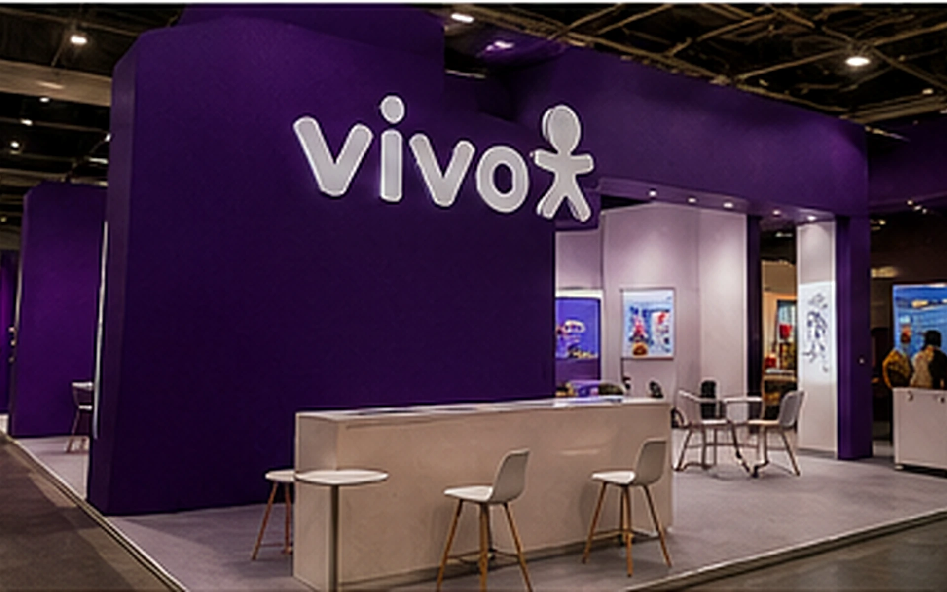 Case de estande da Vivo em feira e exposição