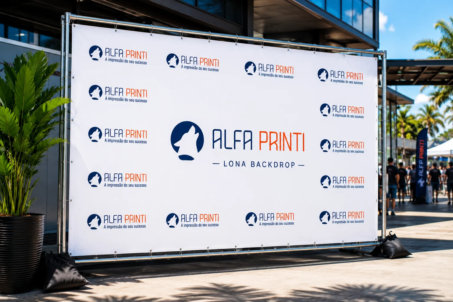 Lona backdrop personalizada para eventos sao paulo rio de janeiro salvador bahia minas gerais entrega rapida comprar feiras congressos