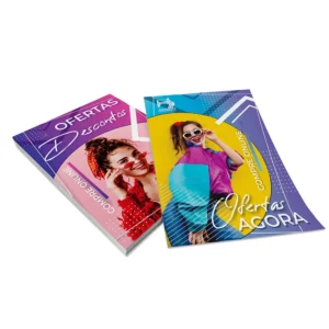 Panfletos flyers a5 14x20cm imprimir couche 90g cores frente e verso 1