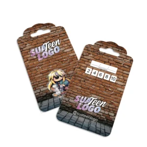 Tags etiquetas papel couche 300g laminacao fosca frente e verso 8x4cm 2025
