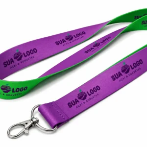 Cordão para Crachá Personalizado Mosquetão ou Jacaré Impressão Colorida
